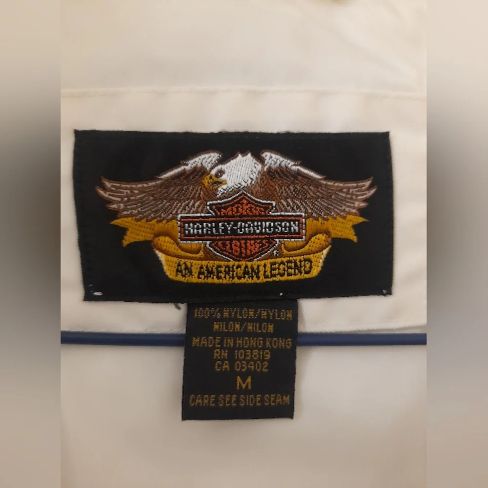 Harley Davidson - Motorbike Jacket - Cream/Orange - Medium - Picture 7 of 13